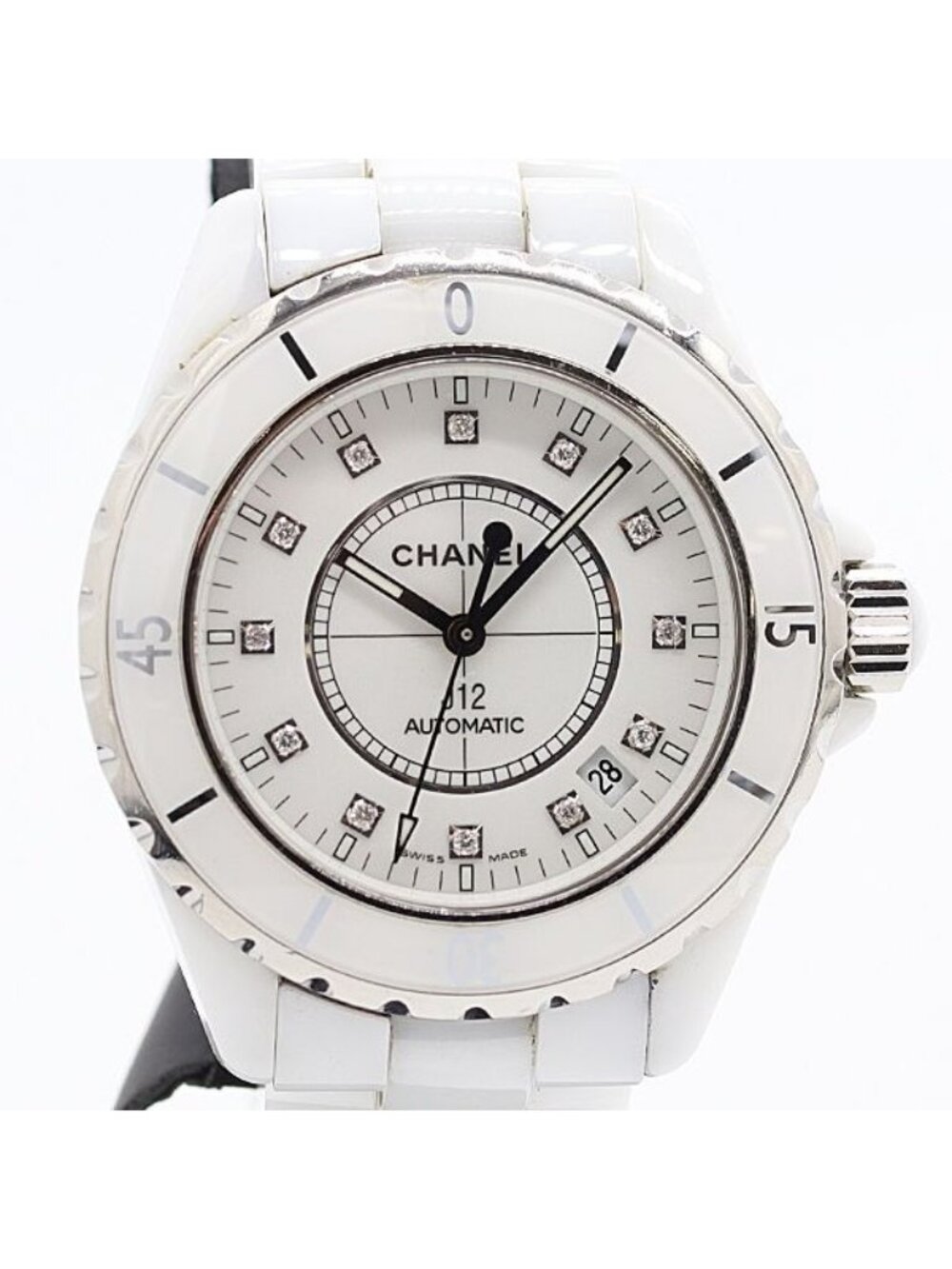 Chanel Automatic White Dial Date Watch